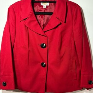 Talbots Vibrant Red Blazer